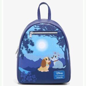 Loungefly Disney Lady And‎ The Tramp Moonlight Stroll Mini Backpack